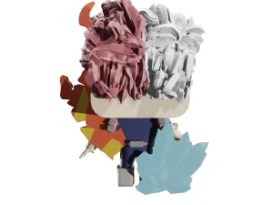 Shoto Todoroki funko pop 3D Model