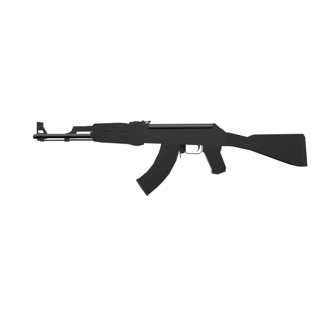 AK-47 Slate 3D Model .c4d .max .obj .3ds .fbx .stl .blend 