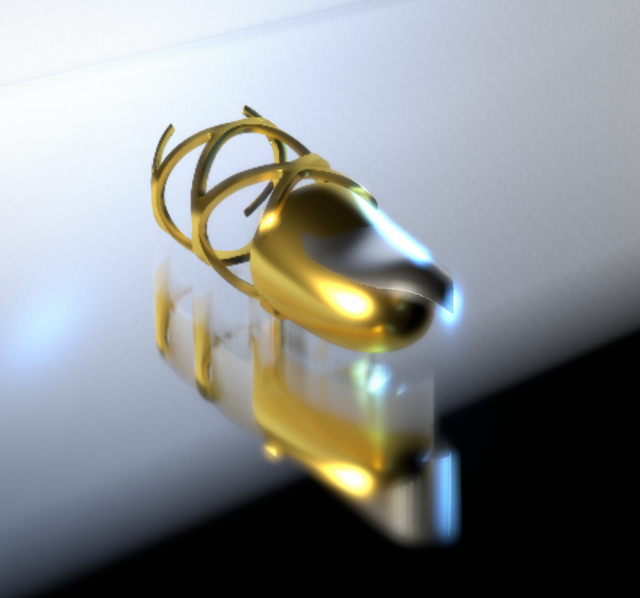 Greed ring 3D Model .c4d .max .obj .3ds .fbx .stl .blend 