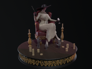 Lady Dimitrescu - Resident evil 3D Model