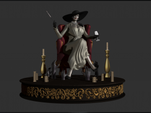 Lady Dimitrescu - Resident evil 3D Model