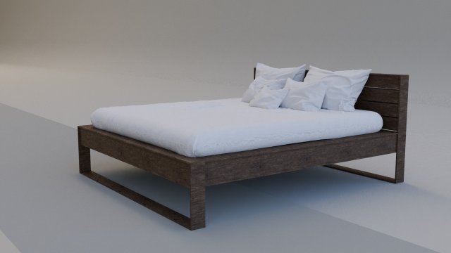 Bed Model 3Dモデル .c4d .max .obj .3ds .fbx .stl .blend