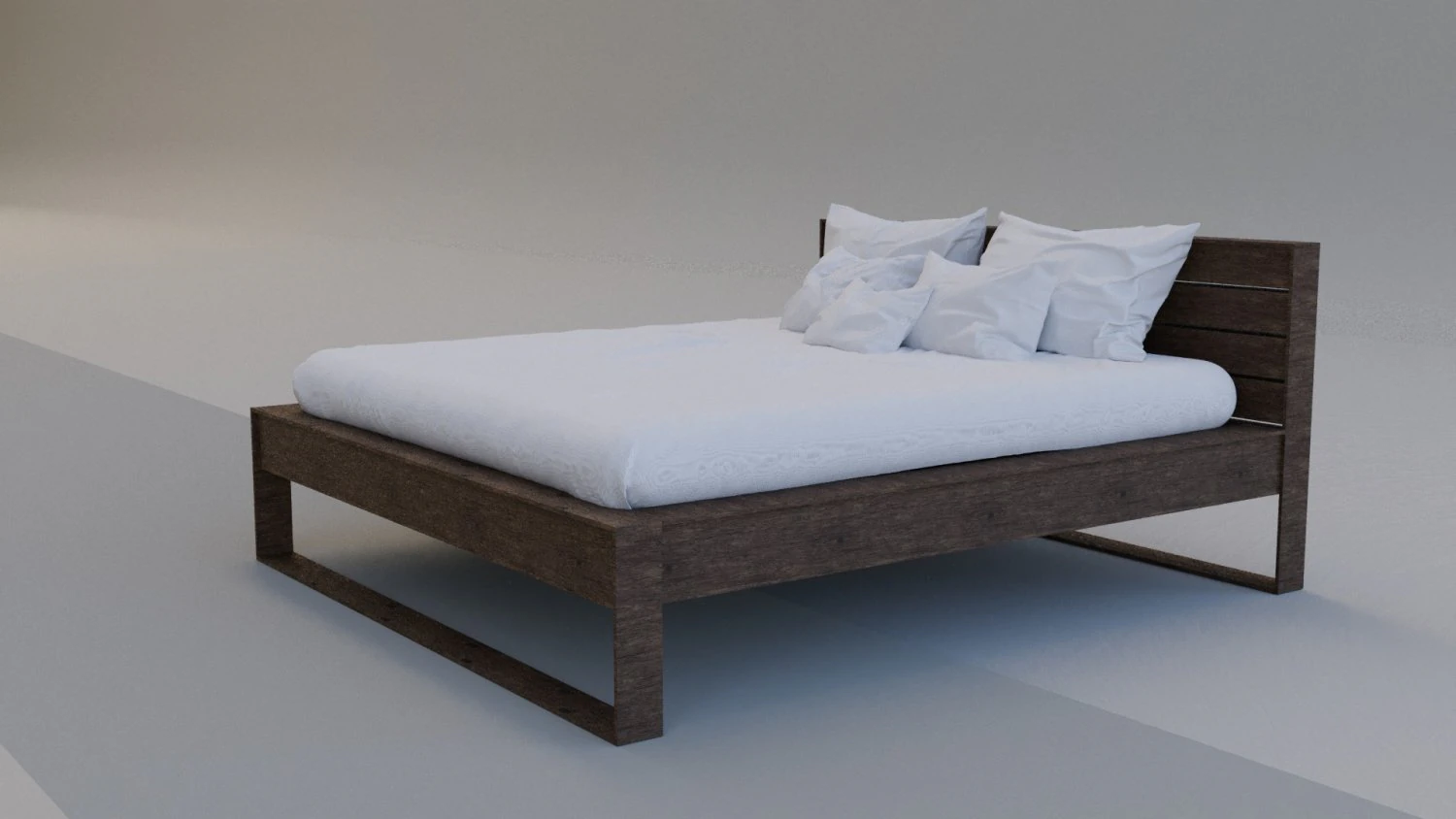Bed Model 3D Model .c4d .max .obj .3ds .fbx .stl .blend