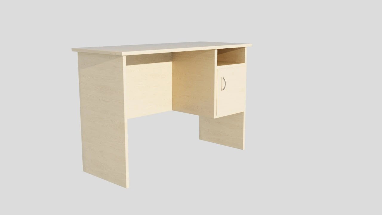 Table with closet 3D Model .c4d .max .obj .3ds .fbx .stl .blend 