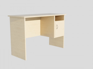 Table with closet 3Dモデル