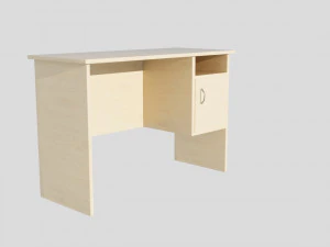 Tisch mit Schrank 3D Modell
