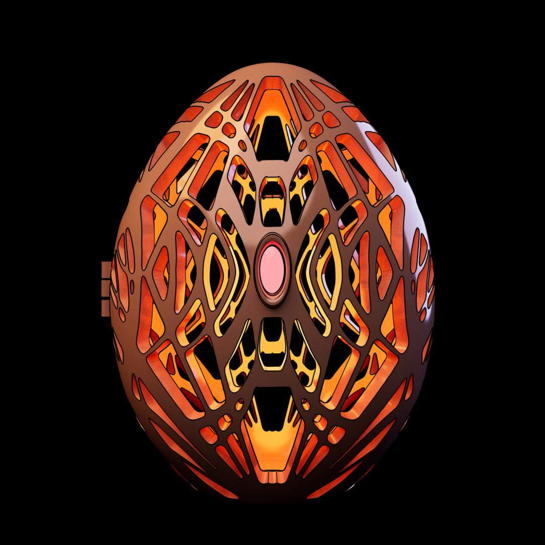 Easter egg in modern style 3D print model 3D Print Model .c4d .max .obj .3ds .fbx .stl .blend 