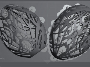Easter egg in modern style 3D print model Model do druku 3D