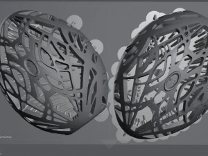 Easter egg in modern style 3D print model 3D Print Model