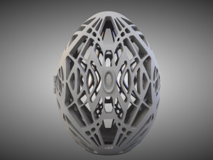 Easter egg in modern style 3D print model Model do druku 3D