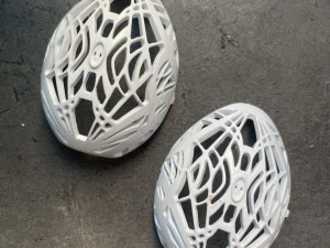 Easter egg in modern style 3D print model 3D Print Model