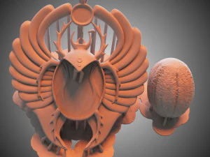 Ciondolo scarabeo Modello di stampa 3D