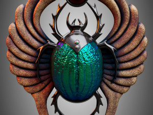 Scarab beetle pendant 3D Принт Модель