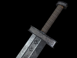 Viking old sword 3D Model