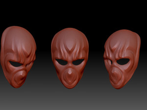 MASK SPACE DEMON Model Cetak 3D