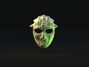 Mask monster space Model Cetak 3D