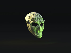 Mask monster space Model Cetak 3D