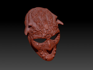 Mask monster space Model Cetak 3D