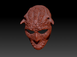 Mask monster space Model Cetak 3D
