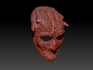 Mask monster space Model Cetak 3D