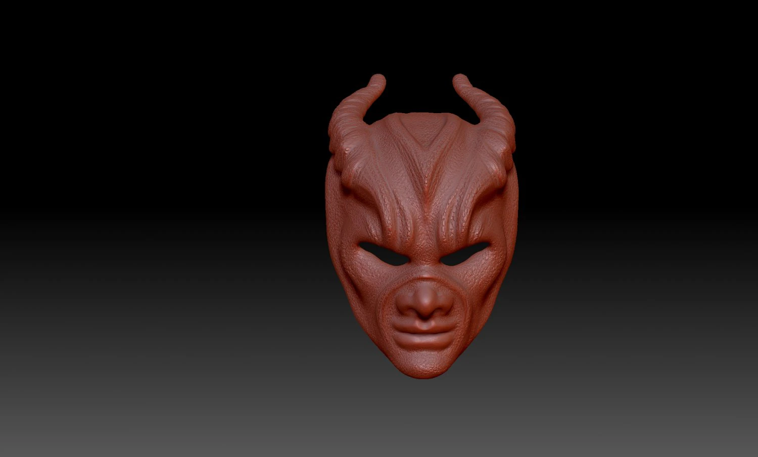 HORN MASK 3D Print Model .c4d .max .obj .3ds .fbx .stl .blend 