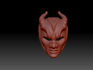 HORN MASK 3D 프린트 모델