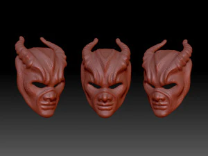 HORN MASK 3D Print Model