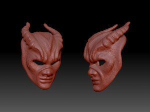 HORN MASK 3D 打印模型