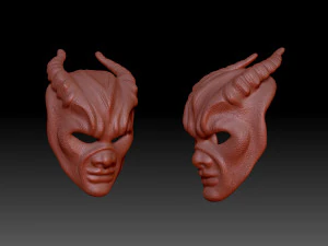HORN MASK 3D Print Model