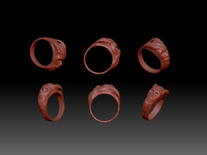 Ring head men 3D 打印模型