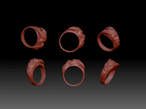 Ring head men 3D Print Model