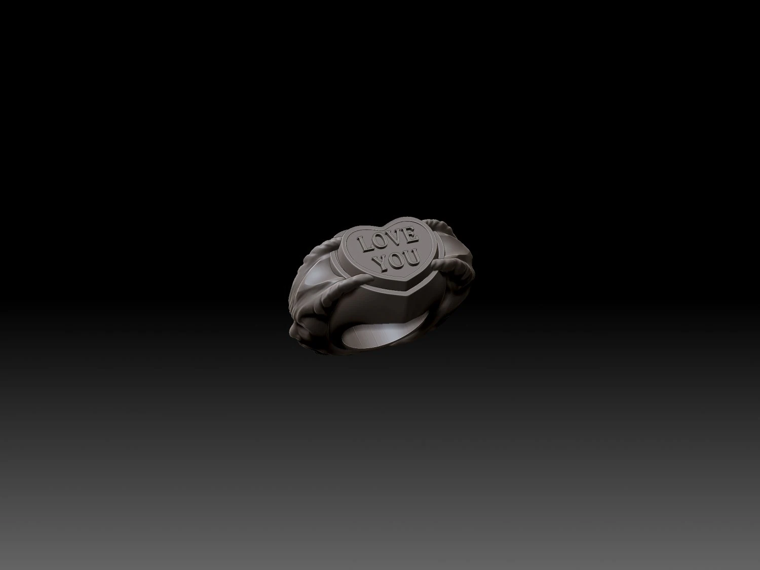 Love you 3D Print Model .c4d .max .obj .3ds .fbx .stl .blend 