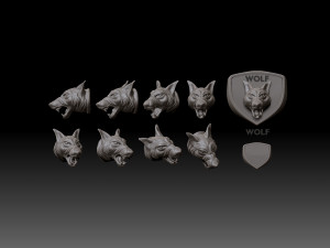 Wolf 3D Print Model