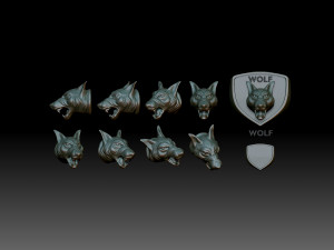 Wolf 3D Print Model