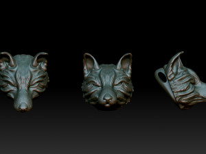 FOX AMULET 3D 프린트 모델