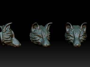 FOX AMULET 3Dプリントモデル