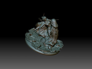 Girl foam 3D 프린트 모델