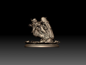 Girl foam 3D 프린트 모델