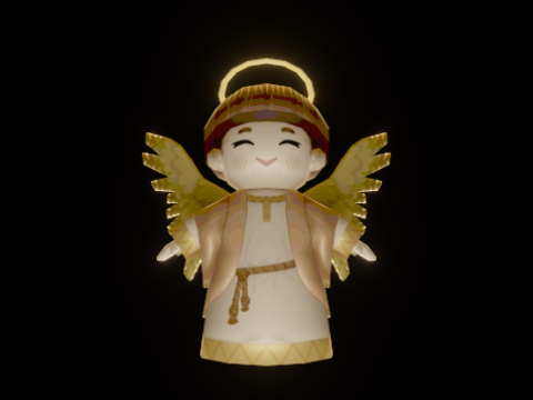 Little low-poly Angel Modèle 3D