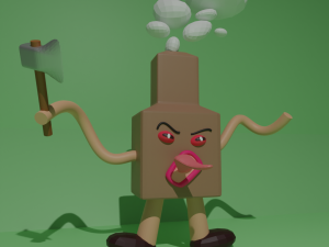 Funny angry oven 3D Model