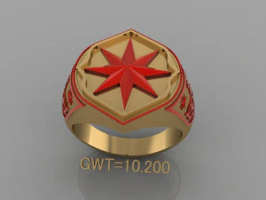 MODNY PIERŚCIEŃ Model 3D