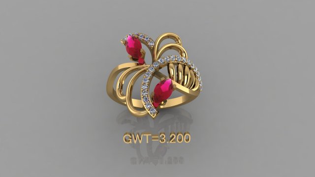 FASION RING Modello 3D .c4d .max .obj .3ds .fbx .stl .blend