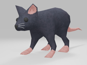 Low-poly Mouse game ready 3Dモデル