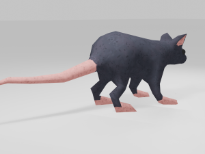 Low-poly Mouse game ready 3D Model