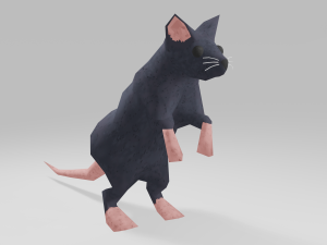 Low-poly Mouse game ready 3D Model
