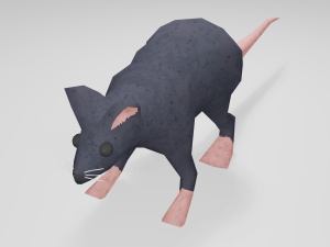 Low-poly Mouse game ready 3D Model