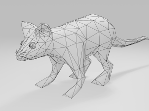 Low-poly Mouse game ready 3D Model