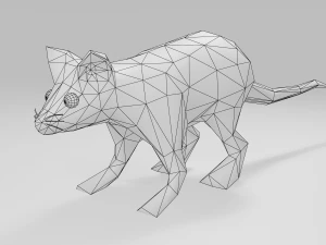 Low-poly Mouse game ready 3D Model
