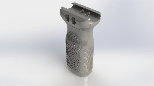 Tactic Grip Protable Vertical Grip Rail Model Cetak 3D .c4d .max .obj .3ds .fbx .stl .blend