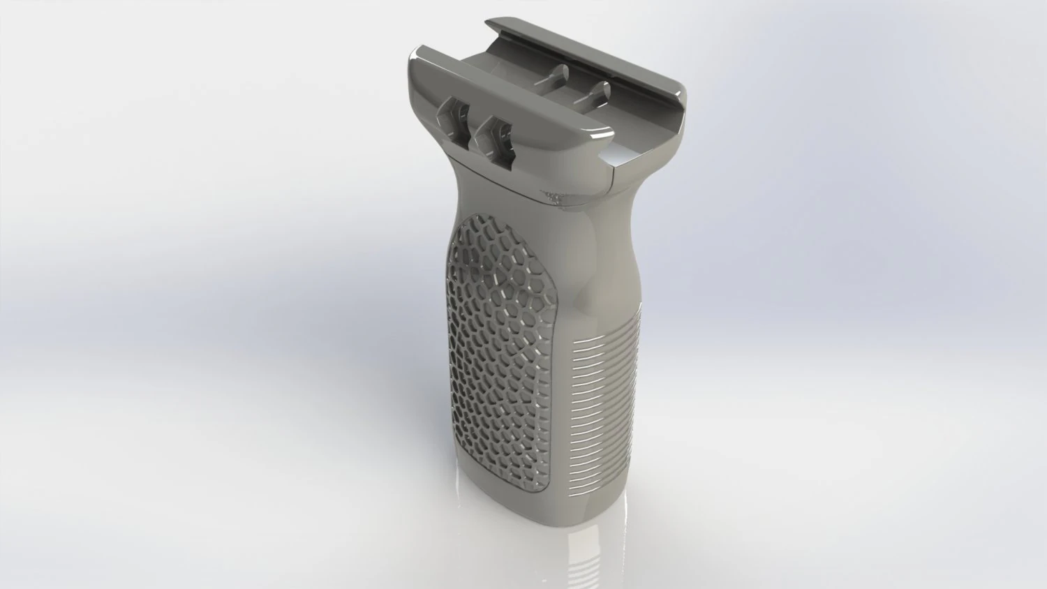 Tactic Grip Protable Vertical Grip Rail 3D Print Model .c4d .max .obj .3ds .fbx .stl .blend 